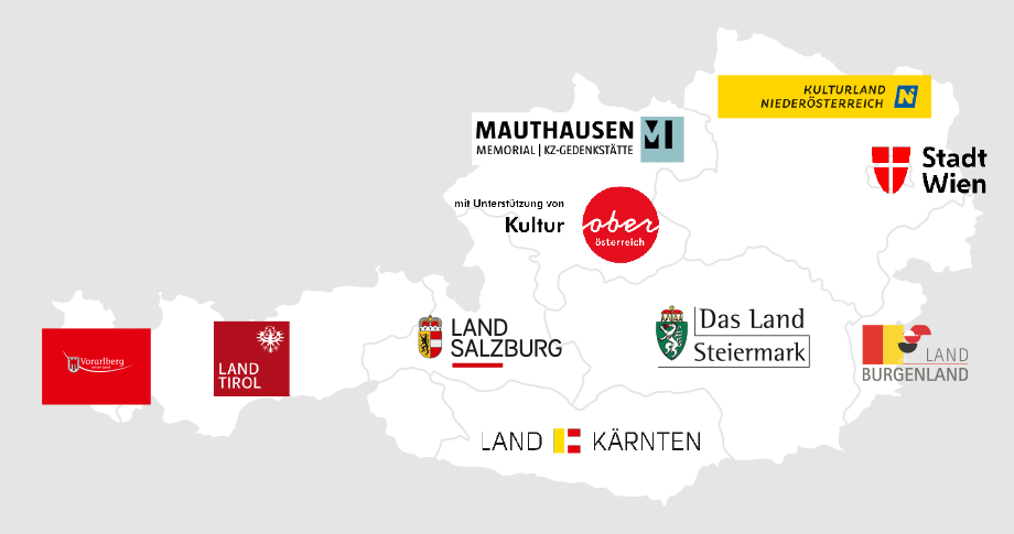 Österreichkarte zeigt UnterstützerInnen