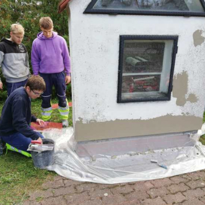 Renovierungsarbeiten an der Gedenkstätte Neu Guntramsdorf © Gedenkverein Guntramsdorf / Wiener Neudorf