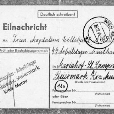 St. Lambrecht Postkarte 1944  &copy;  JZÖ Ga