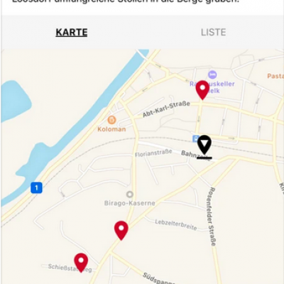 Mauthausen Außenlager App Melk Außenlager Kartenansicht