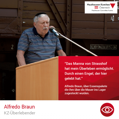 Virtuelle Gedenkwochen Statement Alfredo Braun, KZ-Überlebender