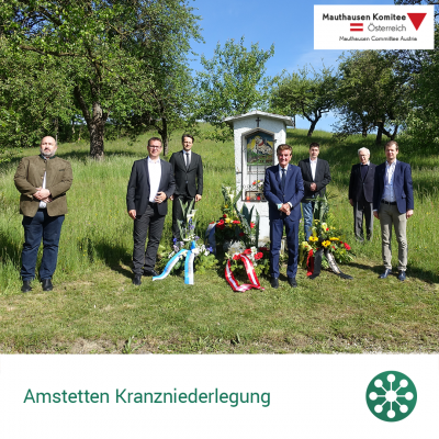 Virtuelle Gedenkwochen Statement Amstetten Kranzniederlegung