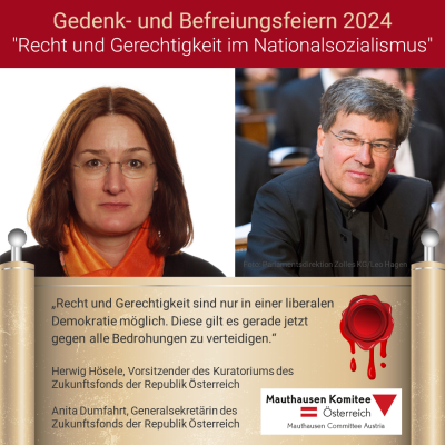 Virtuelles Gedenken Statement Herwig Hösele, Vorsitzender des Kuratoriums des Zukunftsfonds der Republik Österreich und Anita Dumfahrt, Generalsekretärin des Zukunftsfonds der Republik Österreich