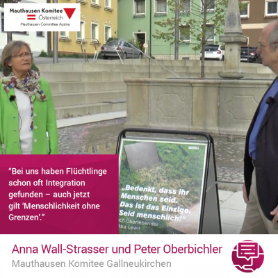Virtuelle Gedenkwochen Statement Anna Wall-Strasser und Peter Oberbichler, Mauthausen Komitee Gallneukirchen