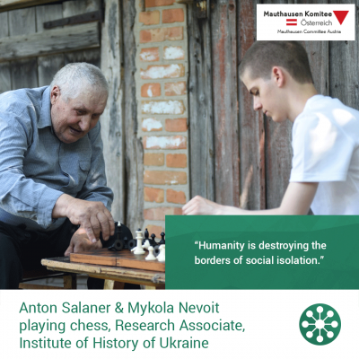 Virtuelle Gedenkwochen Statement Anton Salaner & Mykola Nevoit playing chess, Research Associate, Institute of History of Ukraine