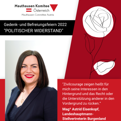 Virtuelles Gedenken Statement Mag.ª Astrid Eisenkopf, Landeshauptmann-Stellvertreterin im Burgenland