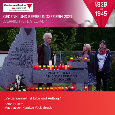 Virtuelle Gedenkwochen Statement Bernd Hüsers, Mauthausen Komitee Vöcklabruck
