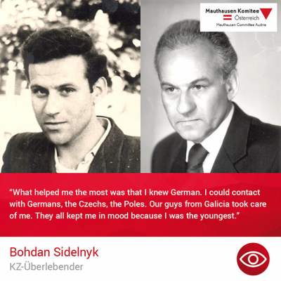 Virtuelle Gedenkwochen Statement Bohdan Sidelnyk, KZ-Überlebender
