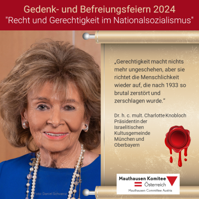 Virtuelles Gedenken Statement Dr. h.c. mult. Charlotte Knobloch, Präsidentin der Israelitischen Kultusgemeinde München und Oberbayern