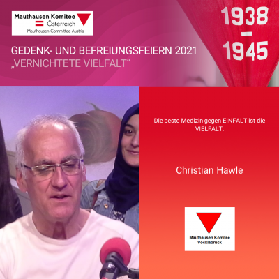 Virtuelle Gedenkwochen Statement Christian Hawle, Mauthausen Komitee Vöcklabruck