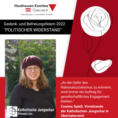 Virtuelles Gedenken Statement, Cosima Spieß, Vorsitzende der Katholischen Jungschar in Oberösterreich