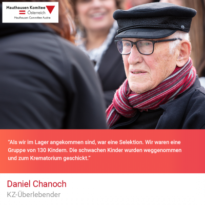 Virtuelle Gedenkwochen Statement Daniel Chanoch, KZ-Überlebender