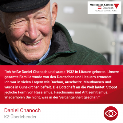 Virtuelle Gedenkwochen Statement Daniel Chanoch, KZ-Überlebender