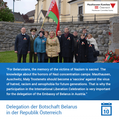 Virtuelle Gedenkwochen Statement Delegation der Botschaft Belarus in der Republik Österreich