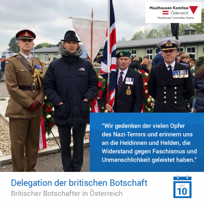 Virtuelle Gedenkwochen Statement Delegation der Britischen Botschaft, Britischer Botschafter in Österreich