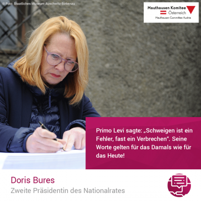 Virtuelle Gedenkwochen Statement Doris Bures, Zweite Präsidentin des Nationalrates