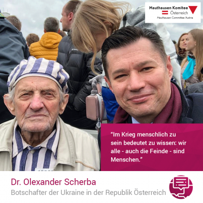 Virtuelle Gedenkwochen Statement Dr. Olexander Scherba, Botschafter der Ukraine in der Republik Österreich