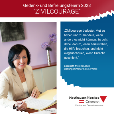 Virtuelles Gedenken Statement Elisabeth Meixner, BEd, Bildungsdirektorin Steiermark