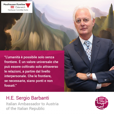 Virtuelle Gedenkwochen Statement H.E. Sergio Barbanti, Italian Ambassador to Austria of the Italian Republic