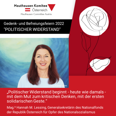 Virtuelles Gedenken Statement Mag.ª Hannah M. Lessing, Generalsekretärin des Nationalfonds der Republik Österreich für Opfer des Nationalsozialismus