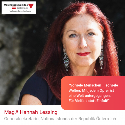 Virtuelle Gedenkwochen Statement Mag.a Hannah Lessing, Generalsekretärin, Nationalfonds der Republik Österreich