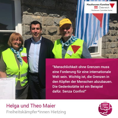 Virtuelle Gedenkwochen Statement Helga und Theo Maier, Freiheitskämpfer*innen Hietzing