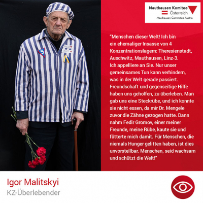 Virtuelle Gedenkwochen Statement Igor Malitsky, KZ-Überlebender