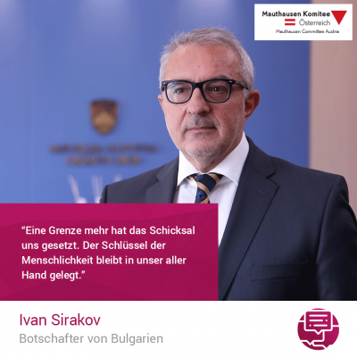 Virtuelle Gedenkwochen Statement Ivan Sirakov, Botschafter von Bulgarien