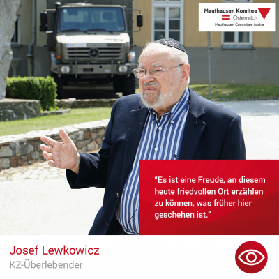 Virtuelle Gedenkwochen Statement Josef Lewkowicz, KZ-Überlebender