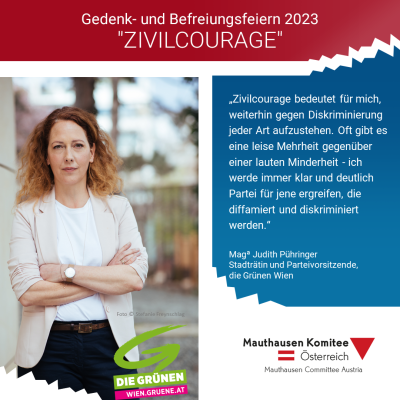 Virtuelles Gedenken Statement Mag.ª Judith Pühringer, Stadträtin und Parteivorsitzende Die Grünen Wien