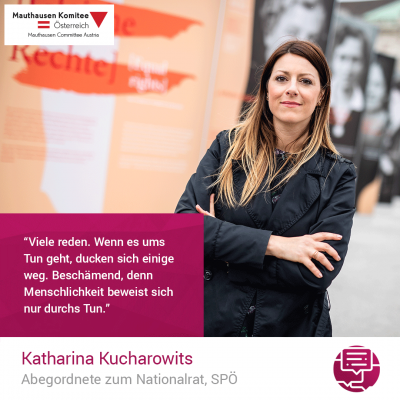 Virtuelle Gedenkwochen Statement Katharina Kucharowits, Abgeordnete zum Nationalrat, SPÖ