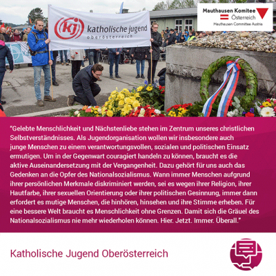 Virtuelle Gedenkwochen Statement Katholische Jugend Oberösterreich