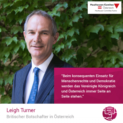 Virtuelle Gedenkwochen Statement Leigh Turner, Britischer Botschafter in Österreich