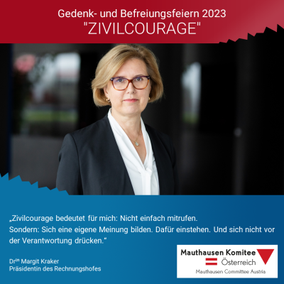 Virtuelles Gedenken Statement Dr.ⁱⁿ Margit Kraker, Präsidentin des Rechnungshofes