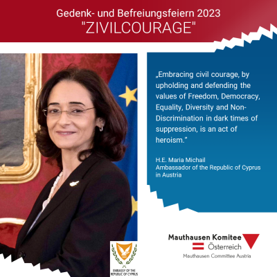 Virtuelles Gedenken Statement H.E. Maria Michail, Botschafterin von Zypern in Österreich
