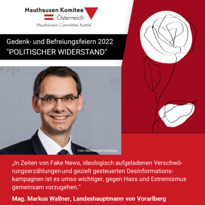 Virtuelles Gedenken Statment Mag. Markus Wallner, Landeshauptmann von Vorarlberg