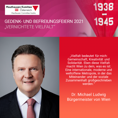 Virtuelle Gedenkwochen Statement Dr. Michael Ludwig, Bürgermeister von Wien