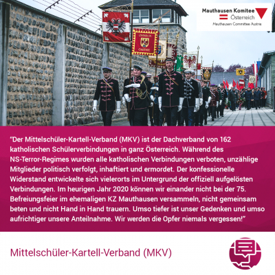 Virtuelle Gedenkwochen Statement Mittelschüler-Kartell-Verband (MKV)