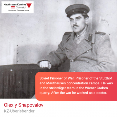 Virtuelle Gedenkwochen Statement Olexiy Shapovalov, KZ-Überlebender