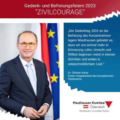 Virtuelles Gedenken Statement Dr. Othmar Karas, Erster Vizepräsident Europäisches Parlament