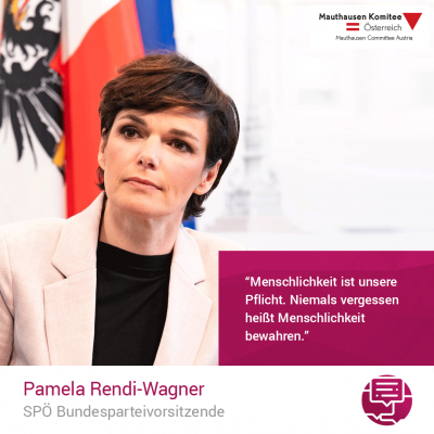Virtuelle Gedenkwochen Statement Pamela Rendi-Wagner, SPÖ Bundesparteivorsitzende