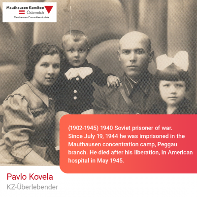 Virtuelle Gedenkwochen Statement Pavlo Kovela, KZ-Überlebender