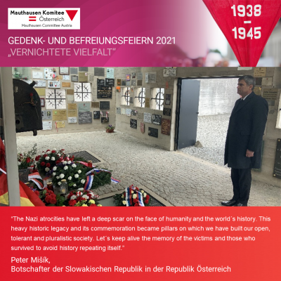 Virtuelle Gedenkwochen Statement Peter Misik, Botschafter der Slowakischen Republik in der Republik Österreich