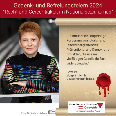 Virtuelles Gedenken Statement Petra Pau, Vizepräsidentin des Deutschen Bundestages