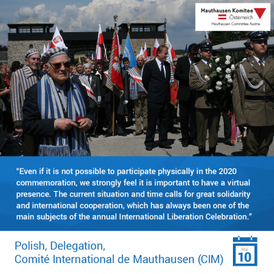 Virtuelle Gedenkwochen Statement Polish, Delegation, Comité International de Mauthausen (CIM)