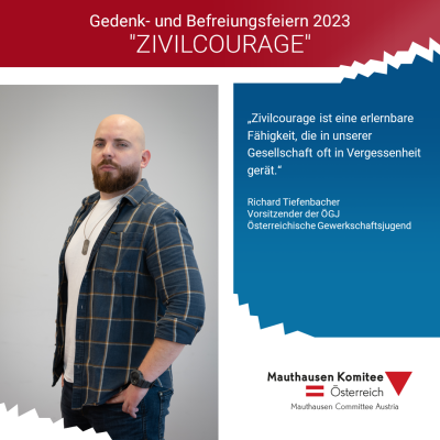 Virtuelles Gedenken Statement Richard Tiefenbacher, Vorsitzender der Österreichischen Gewerkschaftsjugend