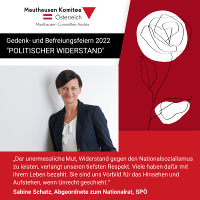 Virtuelles Gedenken Statement Sabine Schatz, Abgeordnete zum Nationalrat, SPÖ
