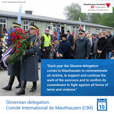 Virtuelle Gedenkwochen Statement Slovenian delegation, Comité International de Mauthausen (CIM)