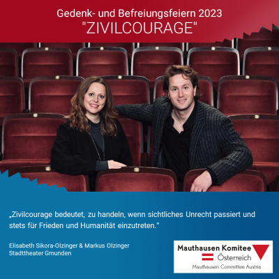 Virtuelles Gedenken Statement Elisabeth Sikora-Olzinger & Markus Olzinger, Stadttheater Gmunden