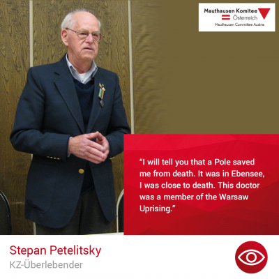 Virtuelle Gedenkwochen Statement Stepan Petelitsky, KZ-Überlebender